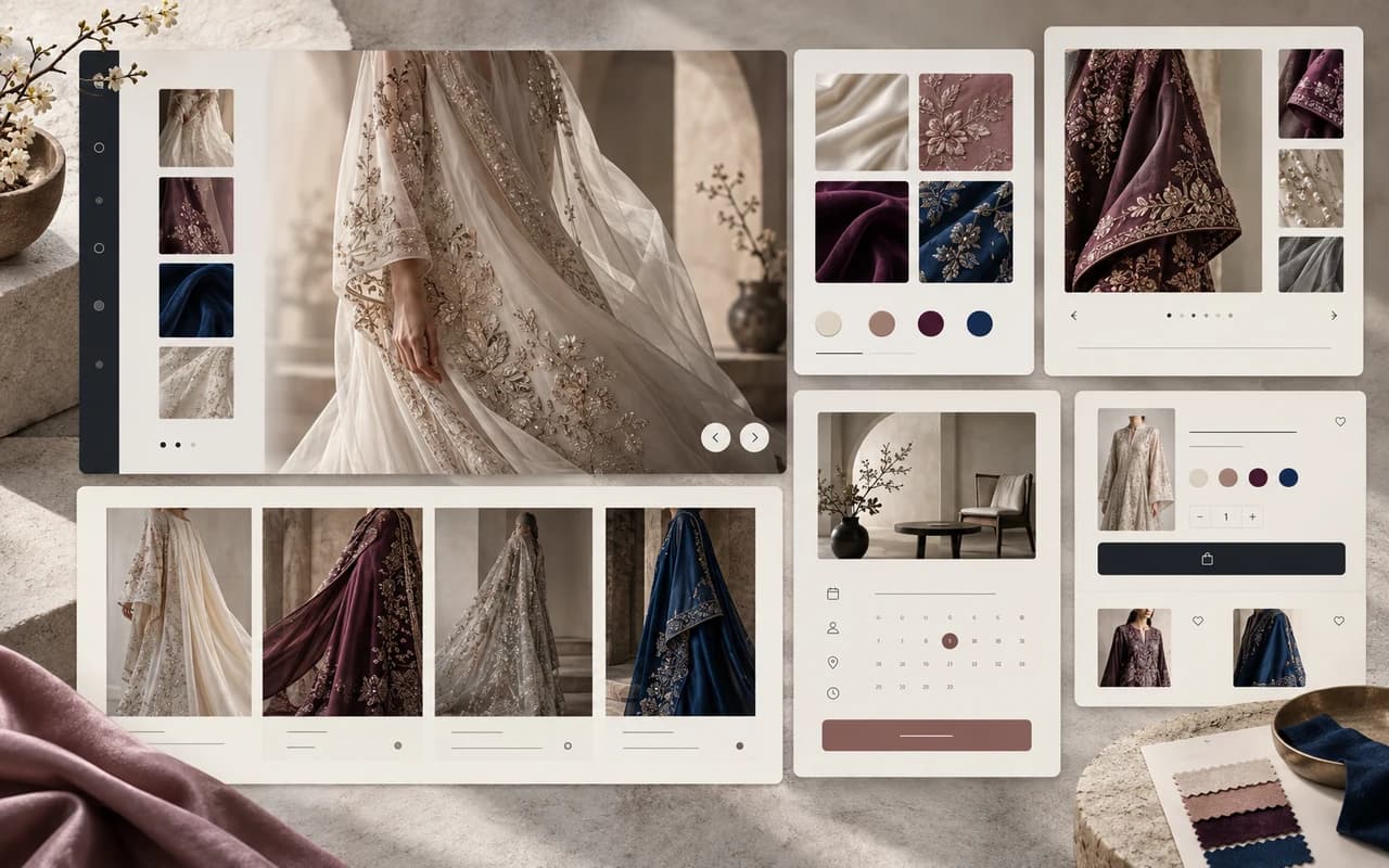 Generated concept visualization of the Tehreem Zahra digital atelier
